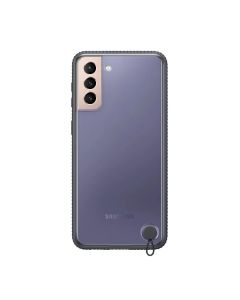 Чехол накладка Samsung G991 Galaxy S21 Clear Protective Cover Black (EF-GG991CBEG)