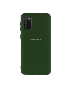 Чехол Original Soft Touch Case for Samsung A02s-2021/A025 Dark Green