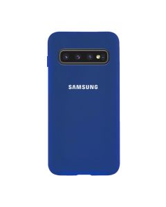 Чехол Original Soft Touch Case for Samsung S10 Plus/G975 Midnight Blue