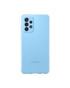 Чехол накладка Samsung A52 Silicone Cover Blue (EF-PA525TLEGRU)