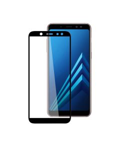 Защитное стекло для Samsung A6 Plus 2018/A605 3D Black (тех.пак)