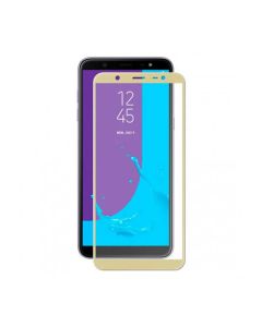 Защитное стекло для Samsung A6 Plus 2018/A605 3D Gold (тех.пак)