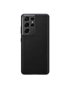 Чехол накладка Samsung G998 Galaxy S21 Ultra Leather Cover Black (EF-VG998LBEG)