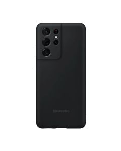 Чехол накладка Samsung G998 Galaxy S21 Ultra Silicone Cover Black (EF-PG998TBEG)