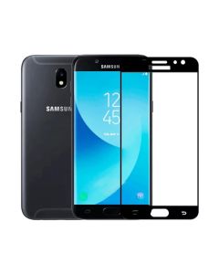 Защитное стекло для Samsung J7-2017/J730 3D Black (тех.пак)