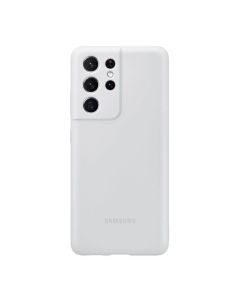 Чехол накладка Samsung G998 Galaxy S21 Ultra Silicone Cover Light Gray (EF-PG998TJEG)