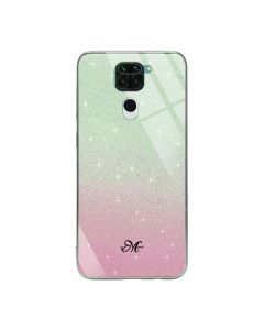 Чохол Swarovski Case для Xiaomi Redmi Note 9/Redmi 10x Green/Light Pink