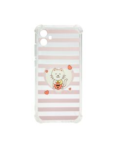 Чохол Wave Cute Case для Samsung A04e-2022/A042 Clear Kitty Love with Camera Lens