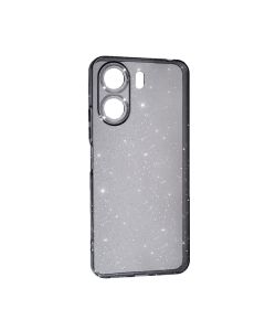 Чехол Silicon Shiny Case Xiaomi 13C/Poco C65 Glitter Clear/Black