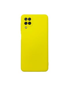 Чохол Original Soft Touch Case for Samsung A12-2021/A125/M12-2021 Yellow with Camera Lens