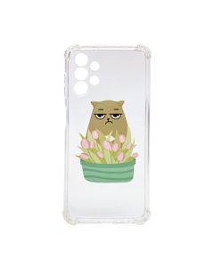 Чохол Wave Cute Case для Samsung A13/A135/A32/А326 5G Clear Cat is a Mood with Camera Lens