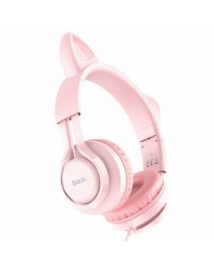 Навушники HOCO W36 Cat ear headphones with mic Pink