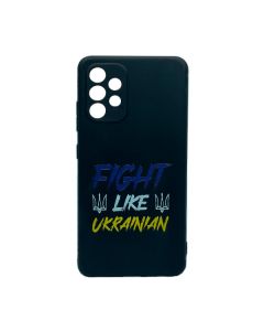 Чехол Wave We are Ukraine Case Samsung A32-2021/A325 Black Fight Like Ukrainian with Camera Lens