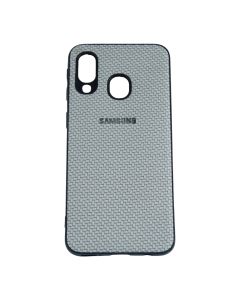 Чехол накладка Carbon для Samsung A40-2019/A405 Grey
