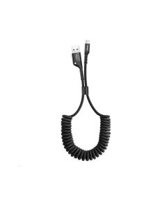 Кабель Baseus Fish eye Spring Data Cable Lightning 1m Black