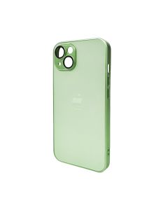 Чохол для смартфона AG Glass Matt Frame Color Logo for Apple iPhone 13 Light Green