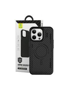 Чохол Blueo Punk Armor Magnetic Aramid Fiber Phone Case for iPhone 14 Pro Max with MagSafe Black