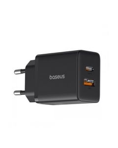 Мережевий зарядний пристрій Baseus Cube Fast Charger C+U 30W EU Cluster Black