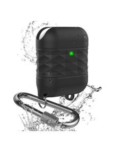 Футляр для наушников AirPods/AirPods 2 Ahastyle Water Resistant Black