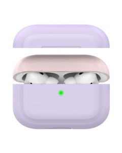 Футляр для наушников AirPods Pro AhaStyle Premium Silicone Two Toned Case Lavender/Pink