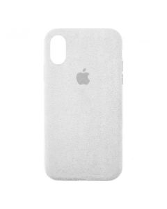 Чехол Alcantara для Apple iPhone XR White