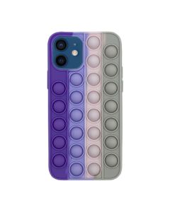 Чохол Antistress Pop It для Apple iPhone 12 Mini Violet/Pink