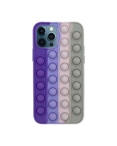 Чохол Antistress Pop It для Apple iPhone 12/12 Pro Violet/Pink