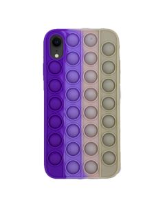 Чохол Antistress Pop It для Apple iPhone XR Violet/Pink