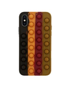 Чохол Antistress Pop It для Apple iPhone X/XS Brown/Hz
