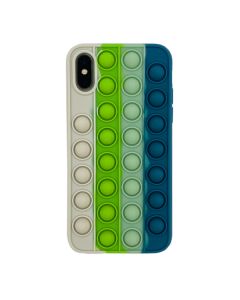 Чохол Antistress Pop It для Apple iPhone XS Max Green/White