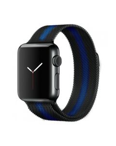 Ремешок для Apple Watch 42mm/44mm Milanese Loop Watch Band Black/Blue