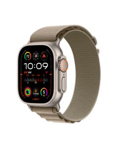 Смарт-годинник Apple Watch Ultra 2 Cellular 49mm Titanium/Olive Alpine Loop (MREY3) M українська версія