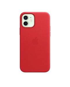 Чехол Apple iPhone 12/12 Pro Leather Case with MagSafe Product Red (MHKD3ZE/A)