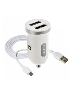АЗП XO XO-TZ08 2USB 2.1A + Micro USB White