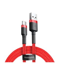 Кабель Baseus Cafule Cable USB Type-C 3A 1m Red (CATKLF-B09)