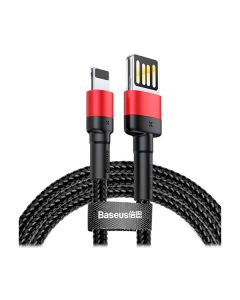 Кабель Baseus Cafule Cable USB Lightning 2.4A 0.5M Black/Red (CALKLF-A19)