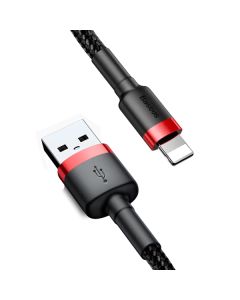 Кабель Baseus Cafule Cable USB Lightning 2.4A 1m Red/Black