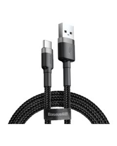 Кабель Baseus Cafule Cable USB Type-C 2A 3m Grey/Black