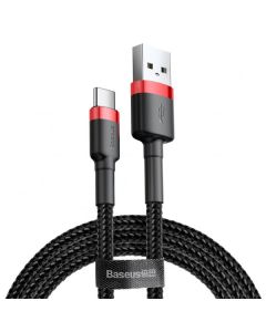 Кабель Baseus Cafule Cable USB Type-C 3A 2m Red/Black