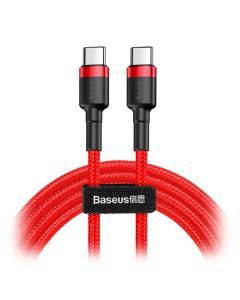 Кабель Baseus Cafule Cable USB Type-C to Type-C 3A 1m Red