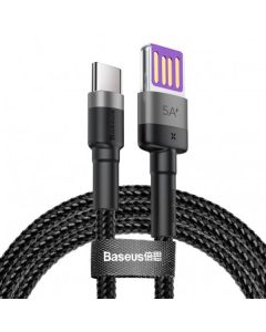 Кабель Baseus Cafule HW Quick Charging Type-C 40W 1m Grey/Black (CATKLF-PG1)