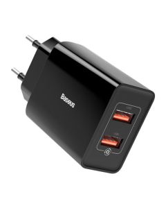 СЗУ Baseus Speed Mini QC Dual U Quick Charger 18W Black