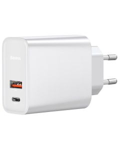 СЗУ Baseus Wall Charger USB-C and USB PPS Quick Charge 30W White (CCFS-C02)