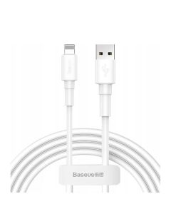 Кабель Baseus Mini Cable USB Lightning 2.4A 1m White