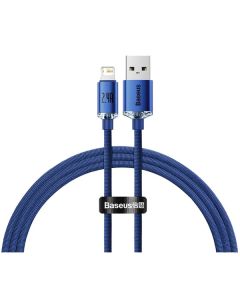 Кабель Baseus Crystal Shine Series Fast Charging Lightning 2.4A 1.2m Blue (CAJY000003)