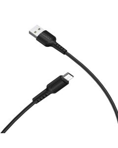 Кабель BOROFONE BX16 USB to Micro 2A, 1m, PVC, TPE connectors, Black