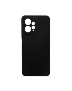 Чехол Original Soft Touch Case for Xiaomi Redmi Note12 4G Black with Camera Lens