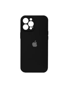 Чехол Soft Touch для Apple iPhone 13 Pro Max Black with Camera Lens Protection Square