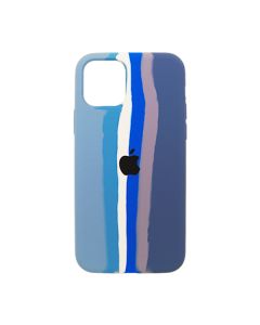 Чохол Silicone Cover Full Rainbow для iPhone 11 Pro Blue/Dark Blue
