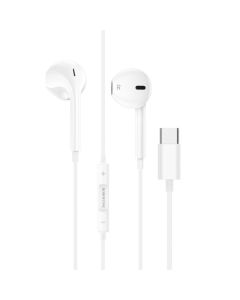 Навушники BOROFONE M80 Magnificent Type-C wire-controlled digital earphones with microphone White